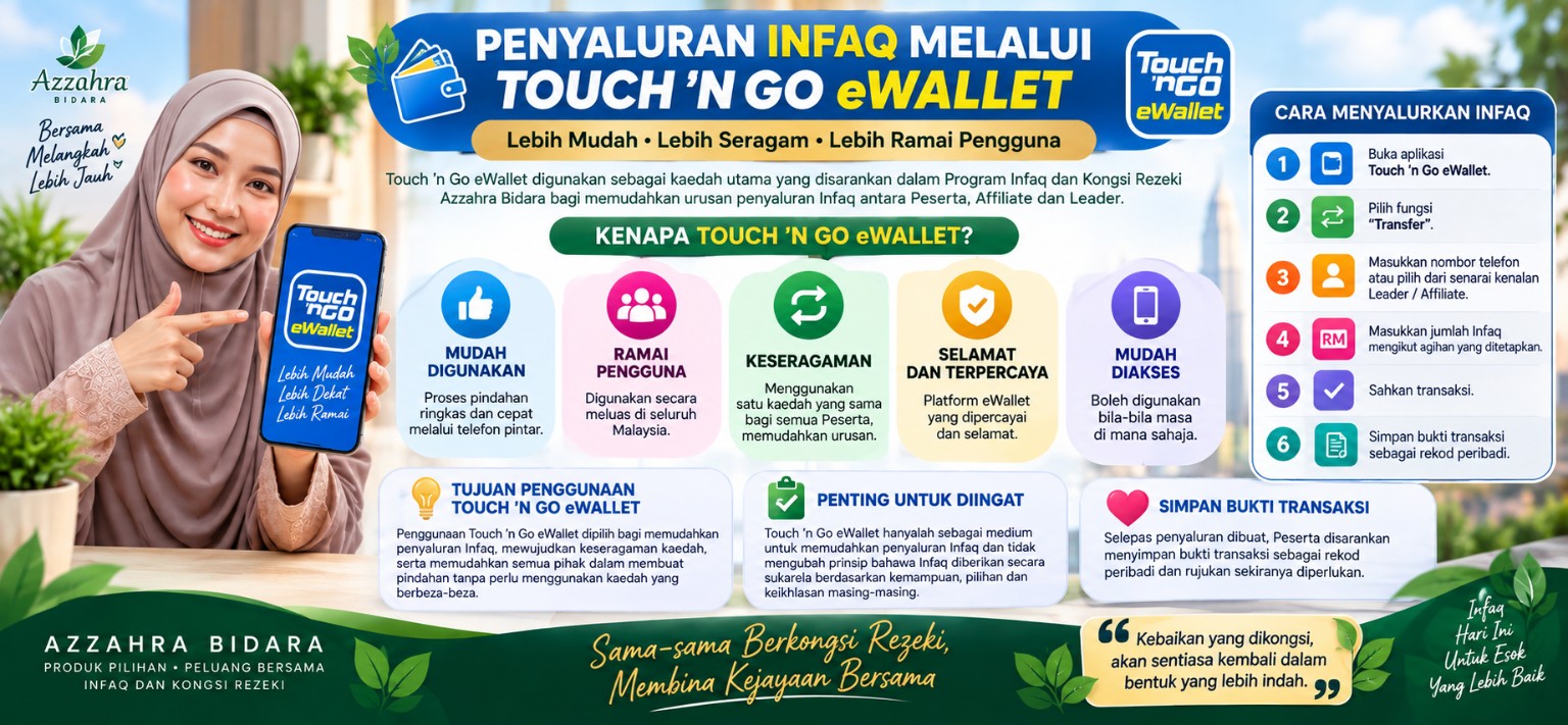 Penyaluran Infaq Melalui Touch ’n Go eWallet
